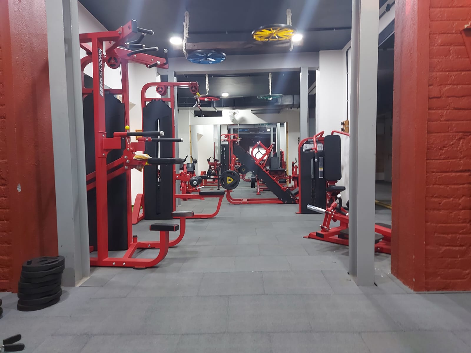 Free weights section