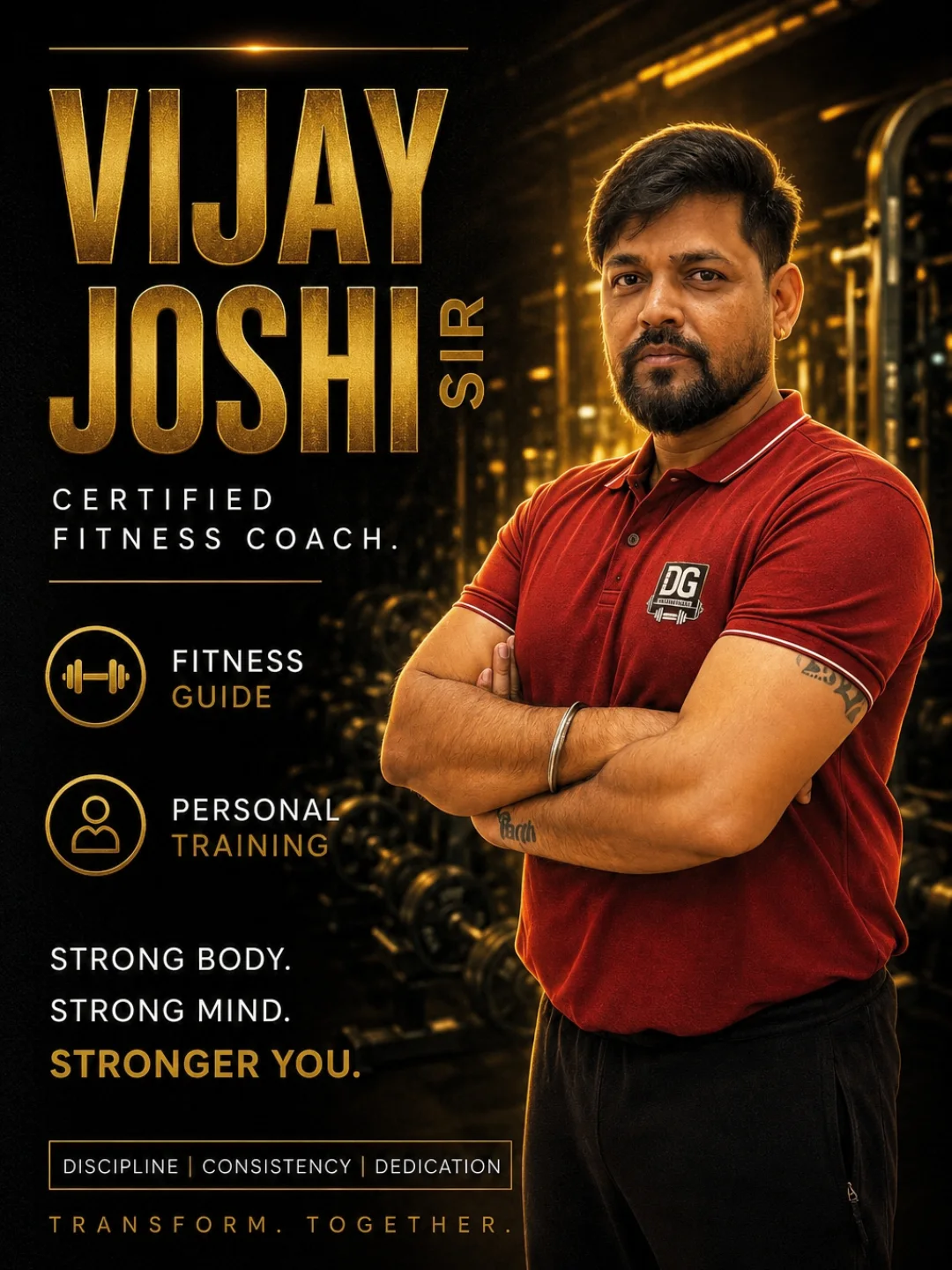 Vijay Joshi — Certified Fitness Coach at DG Fitness Club