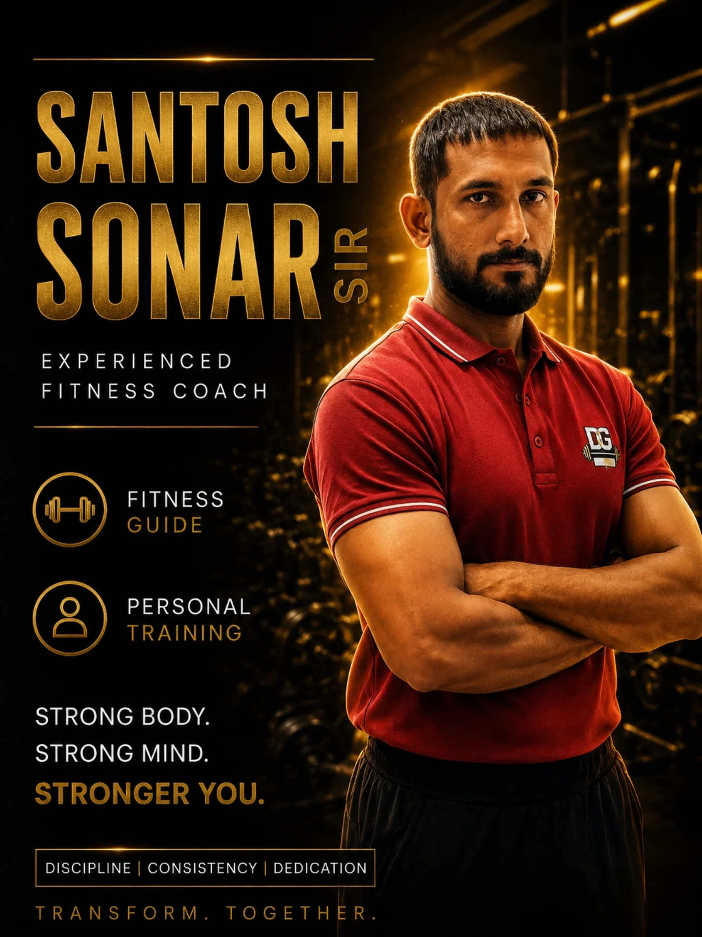 Santosh Sonar — Experienced Fitness Coach at DG Fitness Club